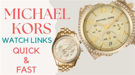 how to adjust michael kors watch date|michael kors replacement watch links.